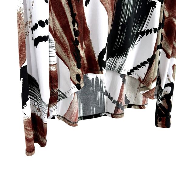 By JJ Womens XL Cropped Wearable Art to Wear Unique Artsy Blouse Shirt Top - Picture 4 of 7